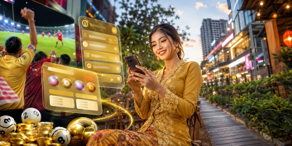 Pemain Johor Bahru bergaya kebaya menikmati lotri dan slot dalam talian