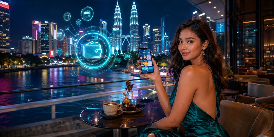 Pengguna di Kuala Lumpur menyemak odds perlawanan melalui telefon pintar