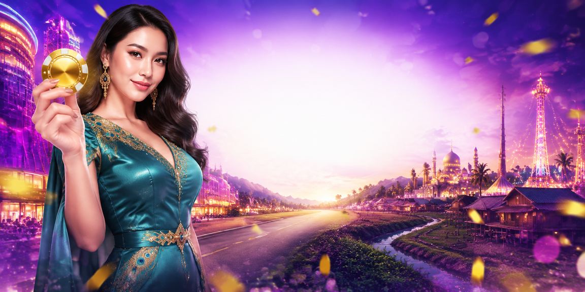 Mesin slot digital berwarna-warni di kasino Malaysia